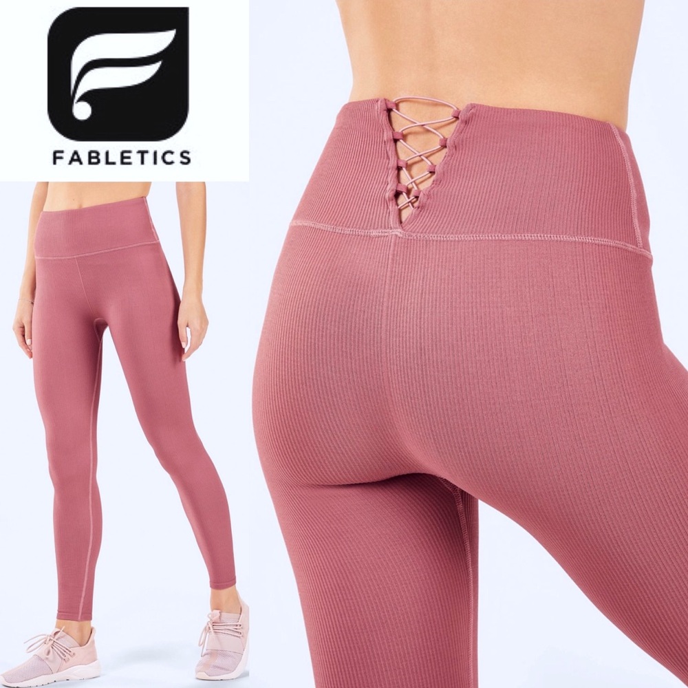 Fabletics High-Waisted Seamless Ribbed Leggings